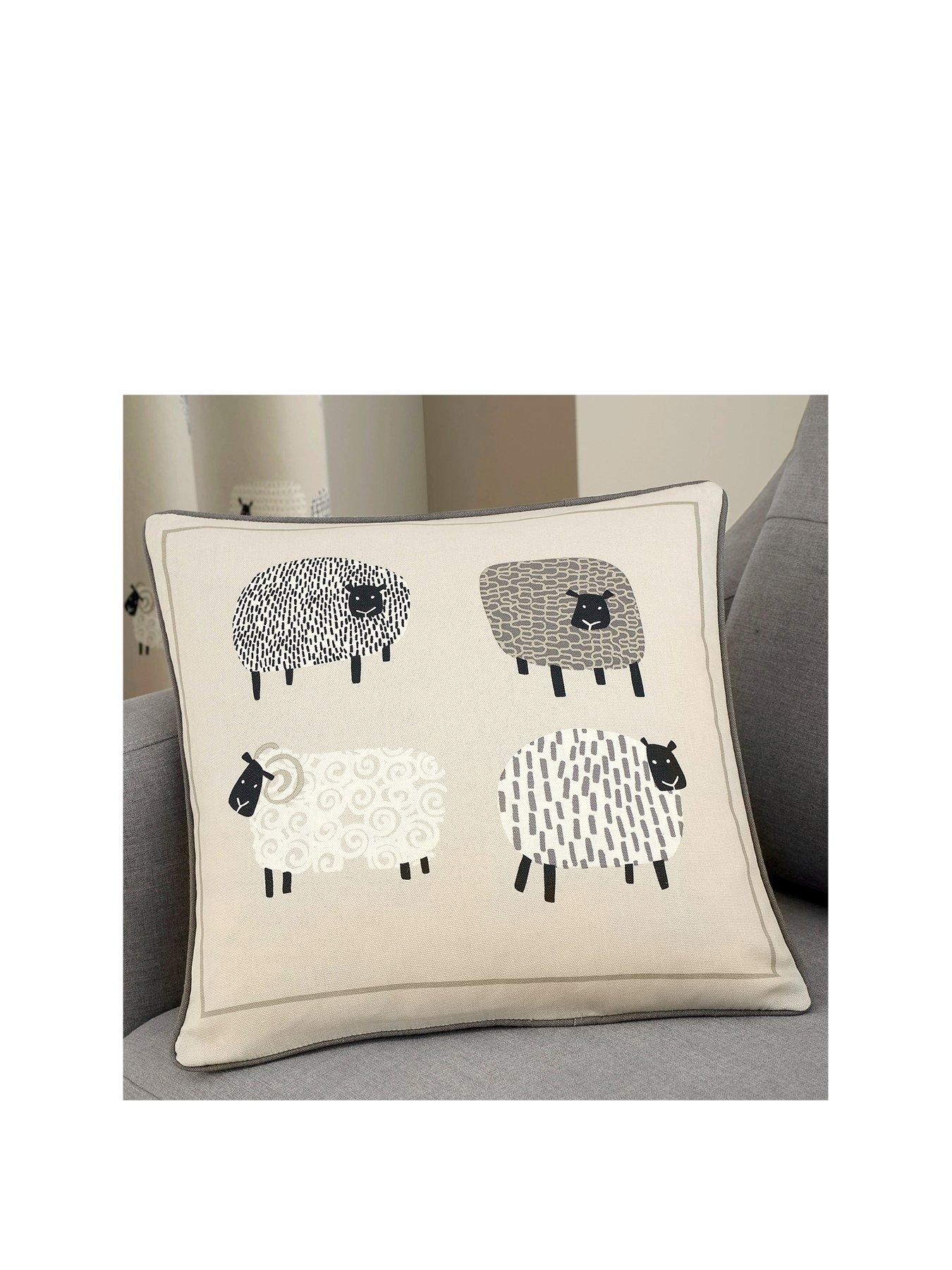 Product photograph of Fusion Dotty Sheep Cushion from very.co.uk