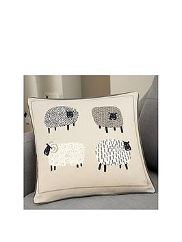 Product photograph of Fusion Dotty Sheep Cushion from very.co.uk