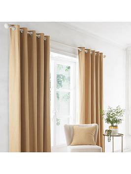 Product photograph of Dreams Drapes Indiana Eyelet Lined Curtains from very.co.uk