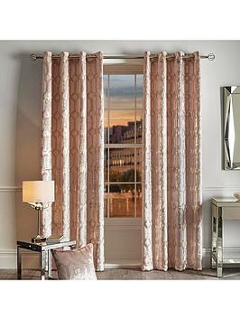 Product photograph of By Caprice Claudette Eyelet Curtains from very.co.uk