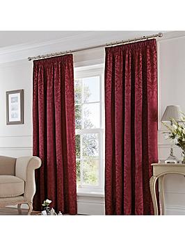 Product photograph of Dreams Drapes Woven Eastbourne Pencil Pleat Lined Curtains from very.co.uk