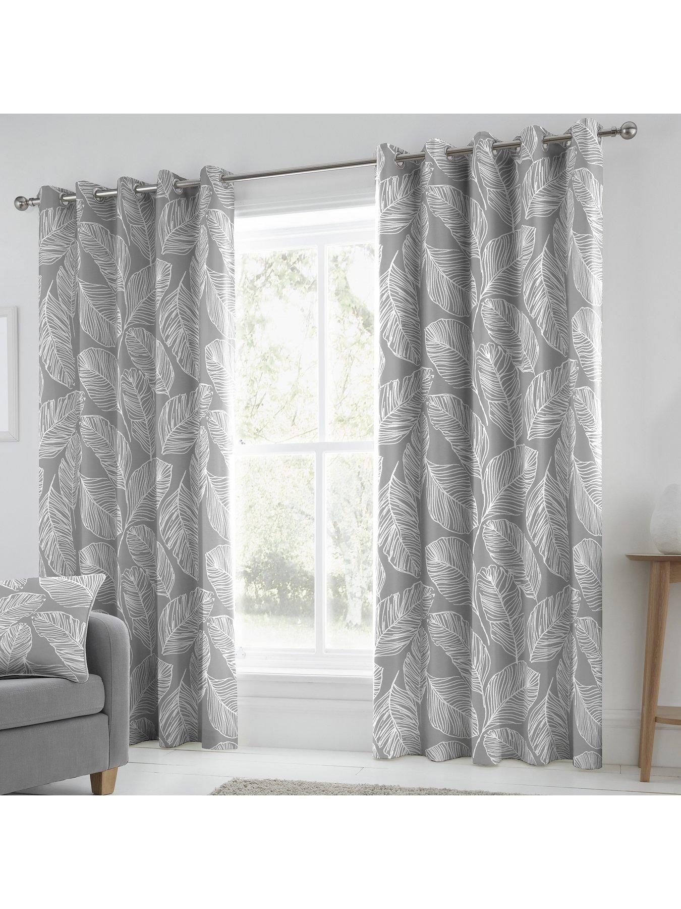Fusion Matteo Eyelet Lined Curtains