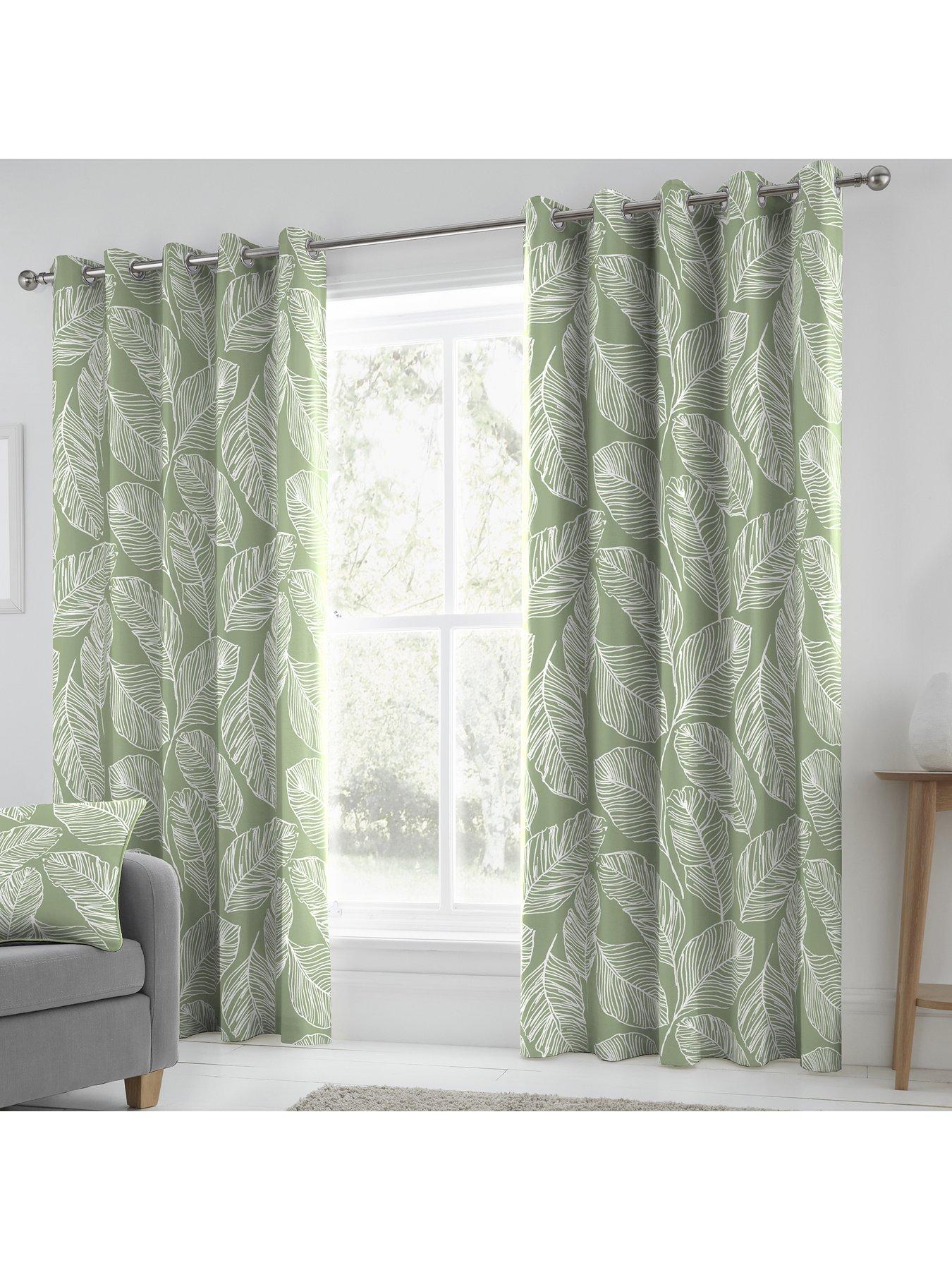 Fusion Matteo Eyelet Lined Curtains