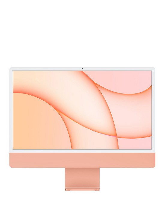 front image of apple-imac-m1-2021-custom-builtnbsp24-inch-with-retina-45k-display-8-core-cpunbsp8-core-gpu-512gb-storage-with-optional-microsoft-365-family-15-months-orange