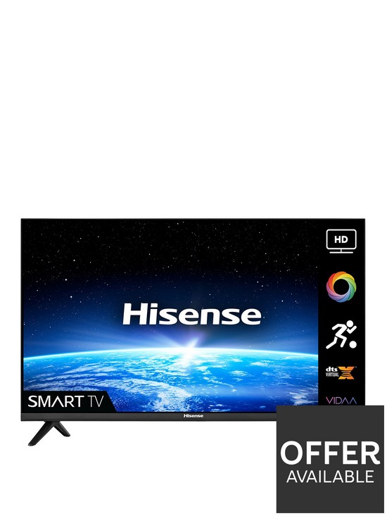 front image of hisense-32a4gtuk-32-inch-hd-ready-freeview-play-smart-tv-withnbspalexa-black