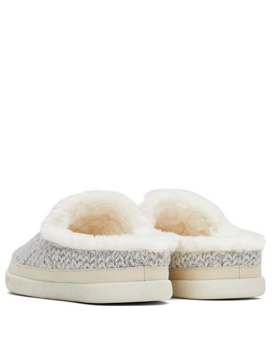 stillFront image of toms-cosy-sweater-mule-slippers-white