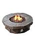  image of teamson-home-gas-fire-pit-resin-with-lava-rocks