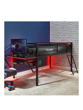 X Rocker Sanctum Mid Sleeper Bed And Desk Gaming Combo