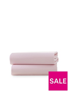 clair-de-lune-pack-of-2-fitted-cot-sheets-pink