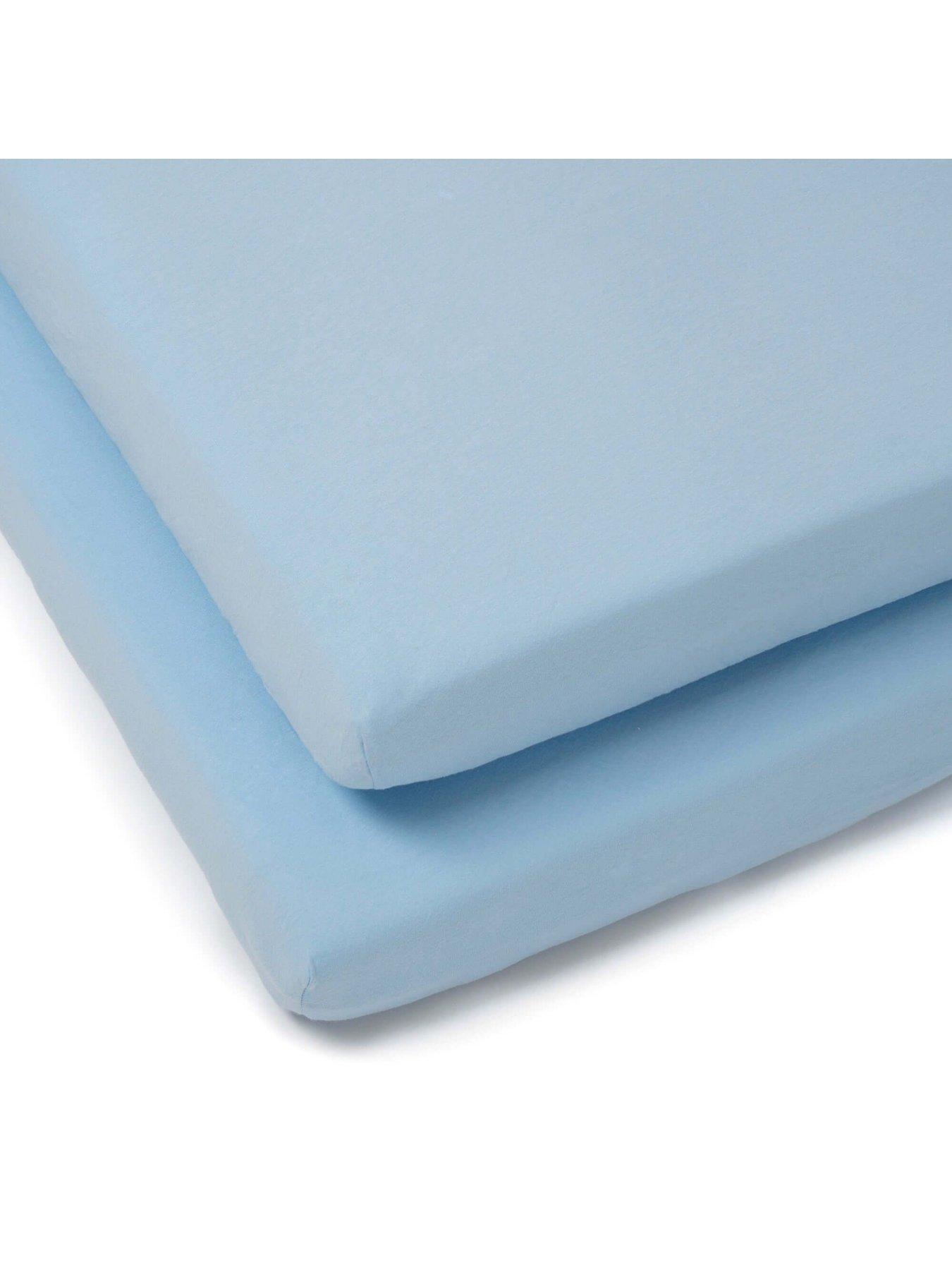 Image 3 of 3 of Clair De Lune 2 Pack Fitted Cotton Cot Sheets (120 x 60 cm) - Blue