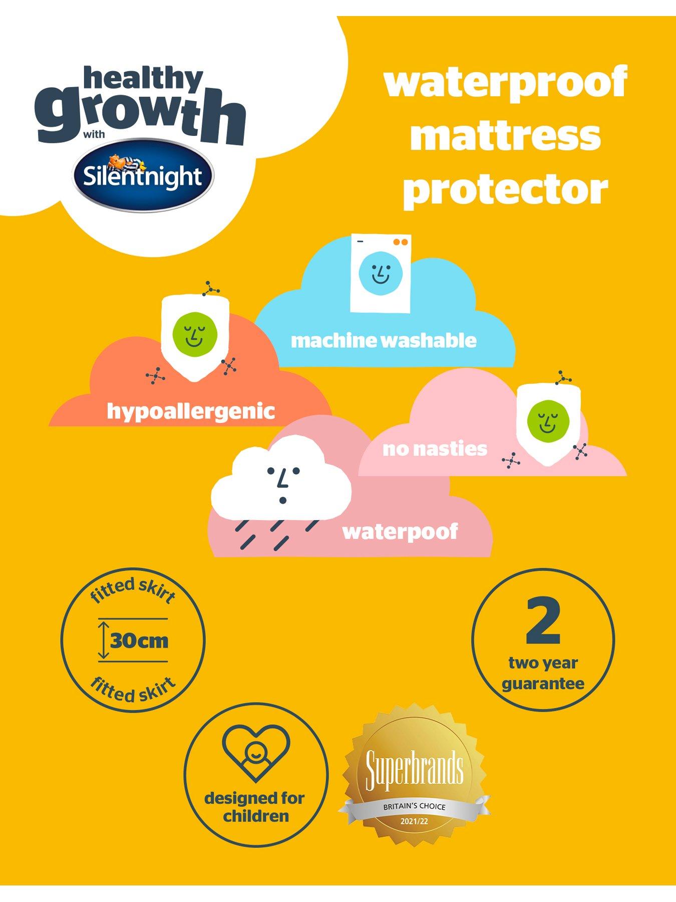 Image 7 of 7 of Silentnight Healthy Growth Mattress Protector - White