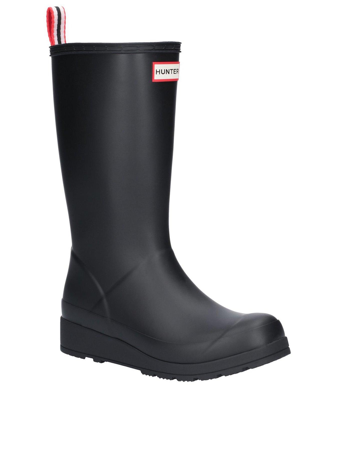 Hunter Play Tall Wellington Boot - Black
