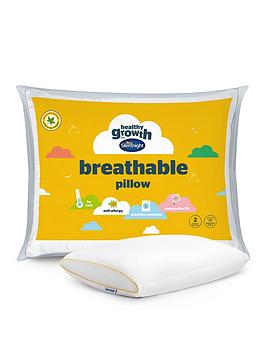 Product photograph of Silentnight Healthy Growth Breathable Pillow - White from very.co.uk