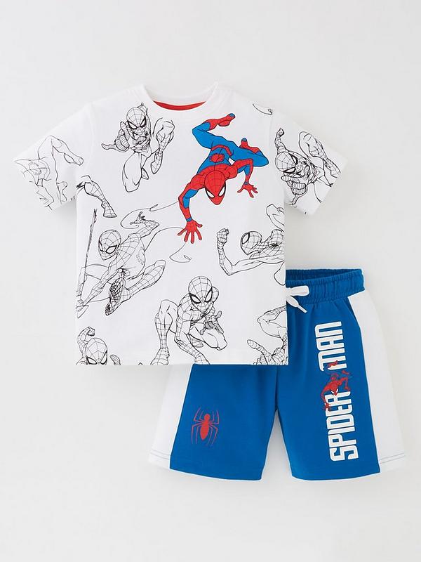 Marvel Boys Spiderman T-Shirt and Shorts Set 