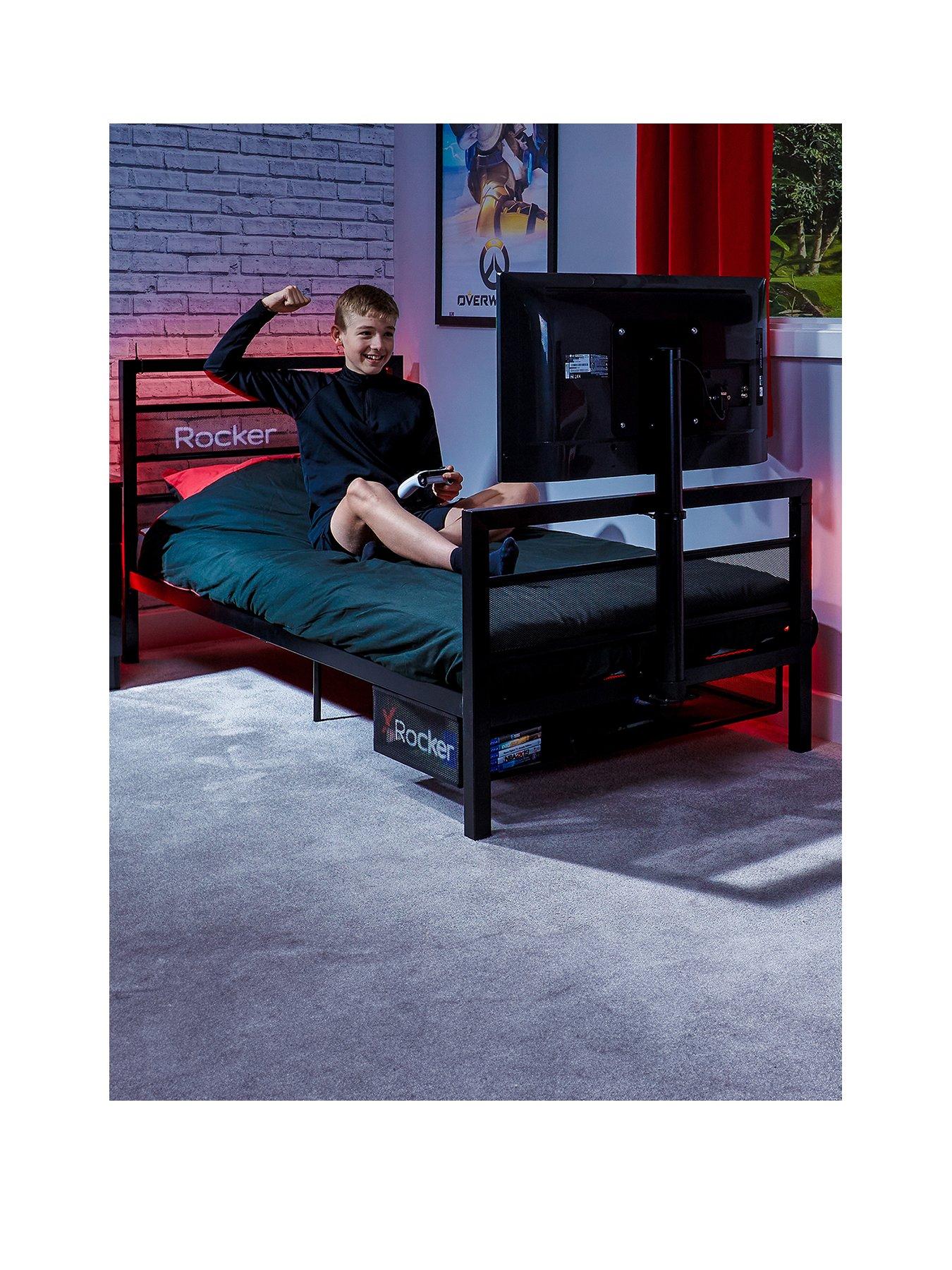 x-rocker-base-camp-single-tv-vesa-mount-bed-black-fits-up-to-32-inch-tv