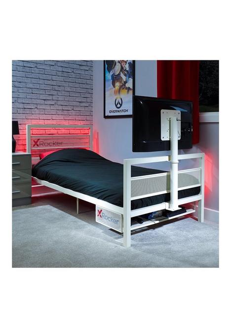 x-rocker-base-camp-single-tv-vesa-mount-bed-white-fits-up-to-32-inch-tv