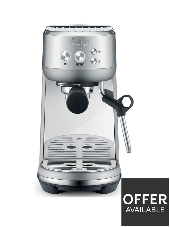 front image of sage-bambino-espresso-machi-stainless-steel