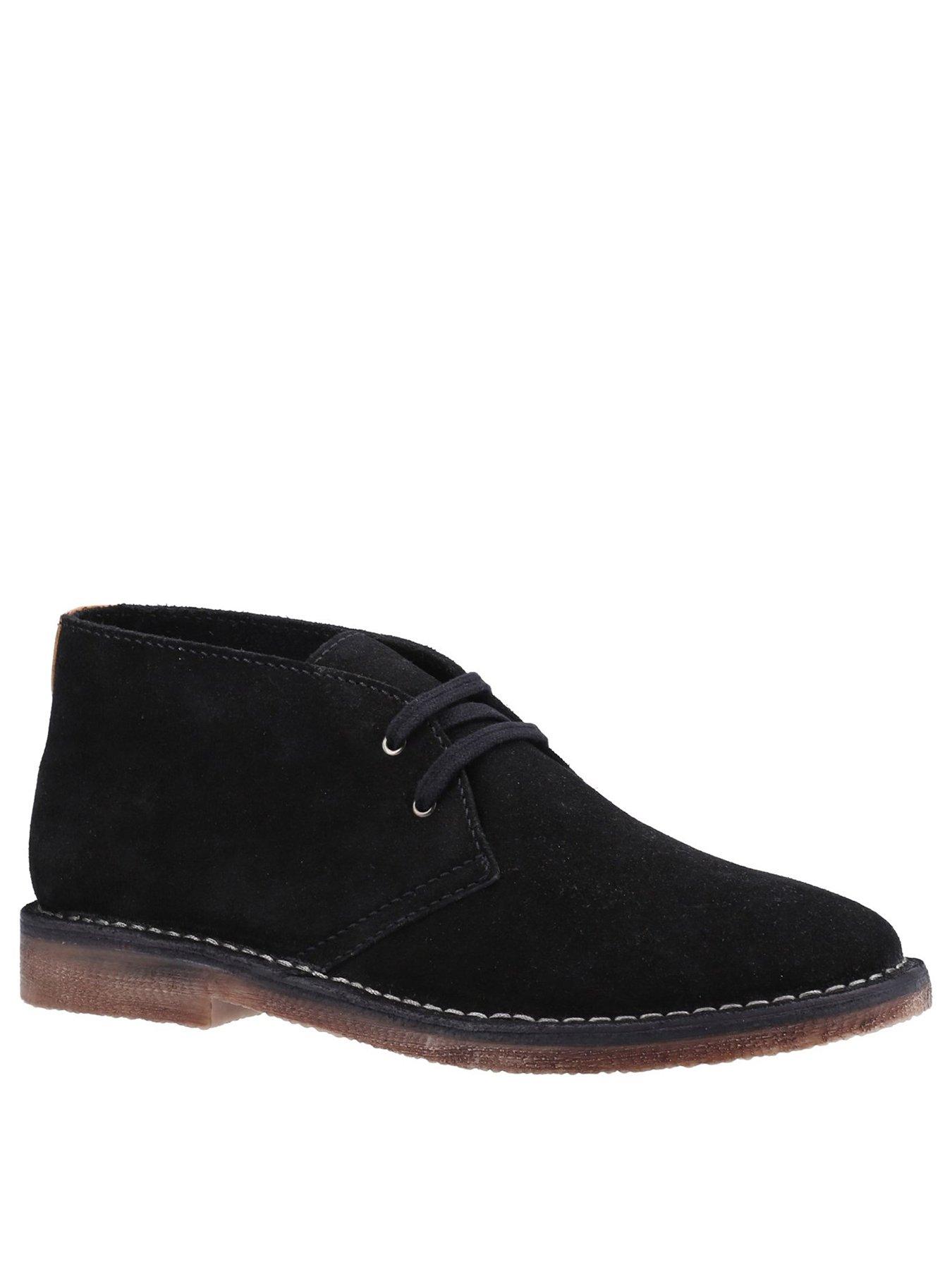 Hush Puppies Samuel Suede Boot - Black | very.co.uk