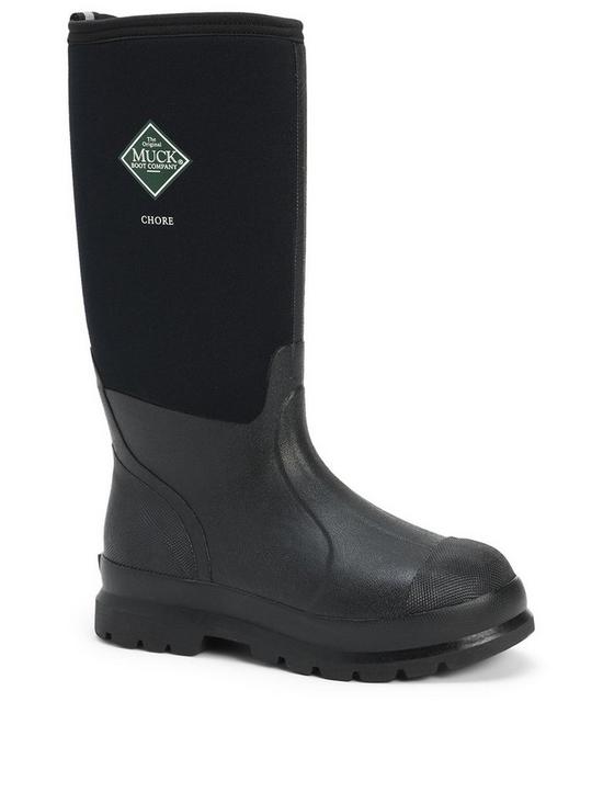 front image of muck-boots-muck-boot-muck-chore-classic-hi-wellie-black