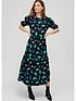 v-by-very-jerseynbsppuff-sleeve-crinkle-tiered-midi-dress-floral-printfront