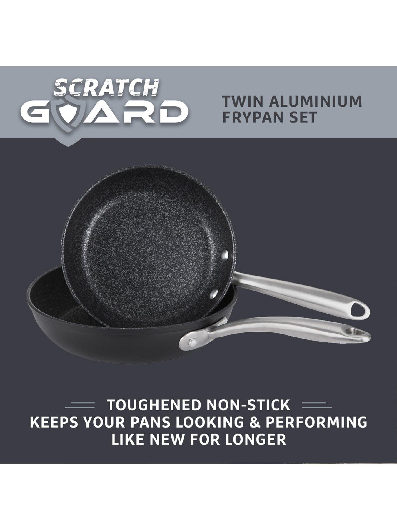 Image 2 of 6 of Prestige Scratch Guard Aluminium Non-stick Induction Twin Pack Frying Pan Set (21/25&nbsp;cm)
