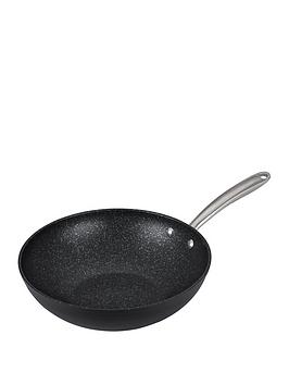 Product photograph of Prestige Scratch Guard Aluminium Non-stick Induction Wok - 29 Cm from very.co.uk