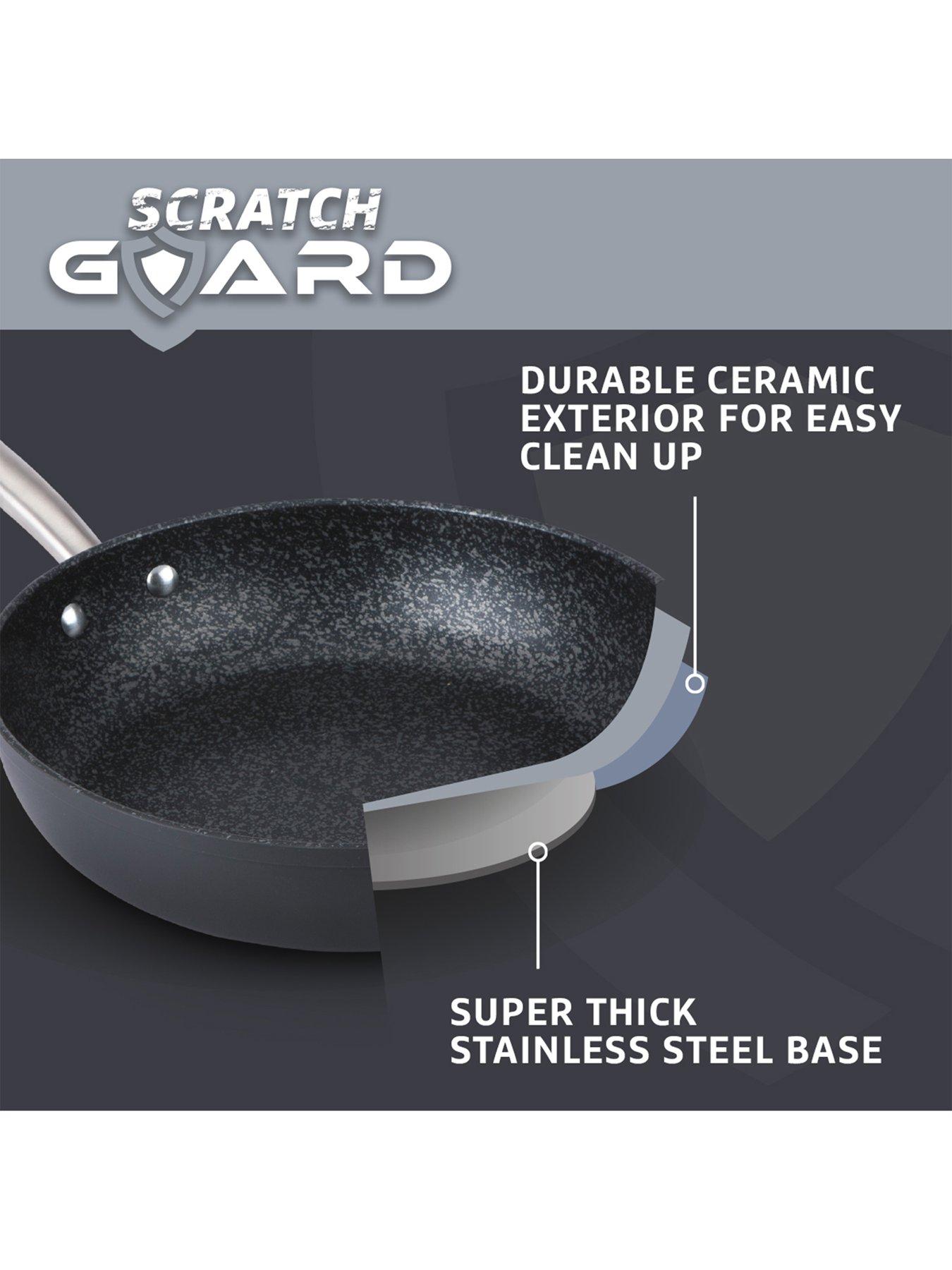Image 4 of 6 of Prestige Scratch Guard Aluminium Non-stick Induction Wok -&nbsp;29&nbsp;cm