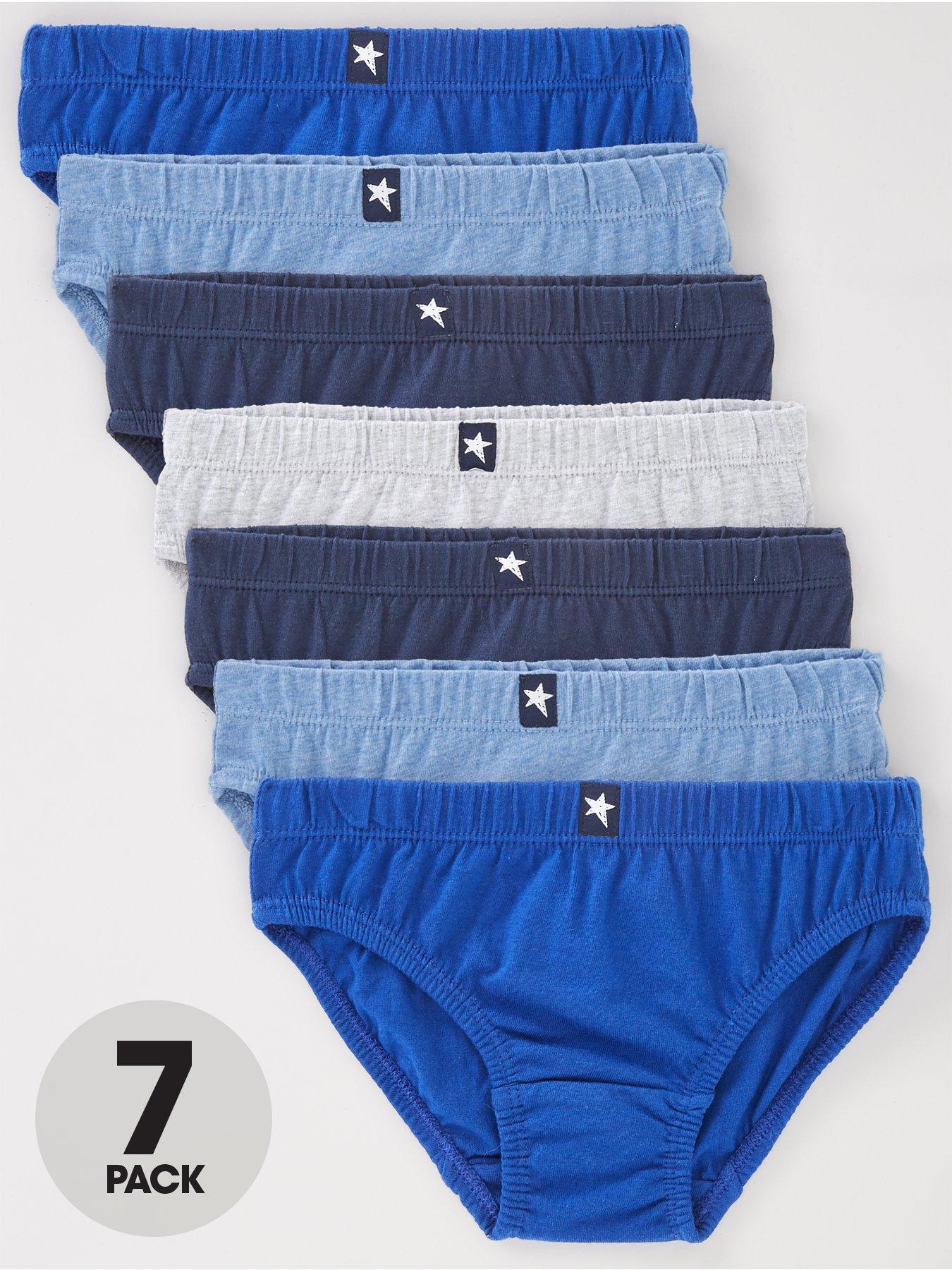 The Very Collection Boys 7 Pack Briefs - Blue
