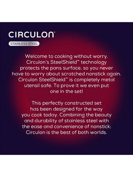 stillFront image of circulon-steel-shield-stainless-steel-induction-non-stick-30cm-saute-pan-with-lid