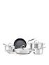  image of circulon-steel-shield-stainless-steel-induction-non-stick-5-piece-pan-set-with-bonus-tool