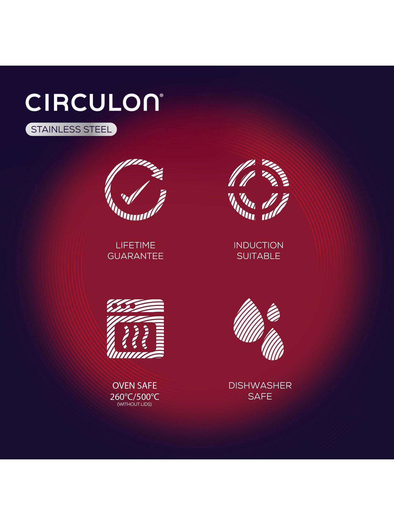 Image 5 of 7 of Circulon Steel Shield Stainless Steel Induction Non-stick 5 Piece Pan Set with Bonus Tool