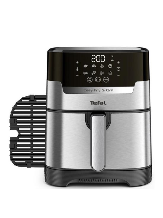 front image of tefal-easyfry-precision-ey505d27-air-fryer-amp-grill-6-portions