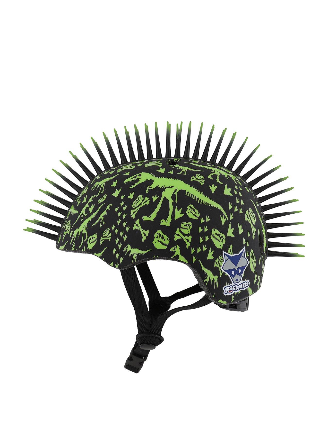 Raskullz T Rex Bonz Mohawk Toddlers Cycle Helmet 48 52cm Very