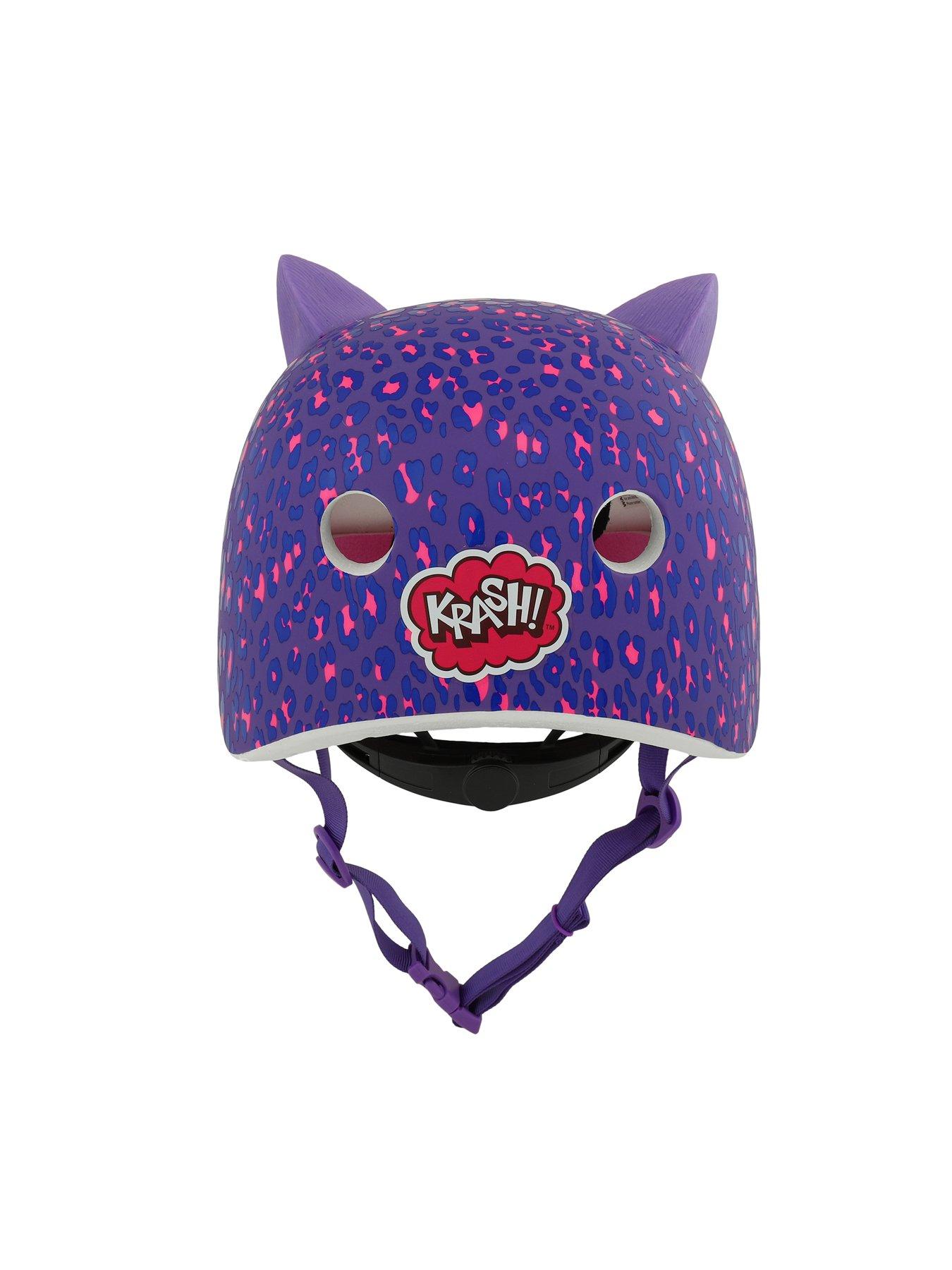 Krash Leopard Kitty Youth Cycle Helmet 54 58cms 8 With Fit System Very