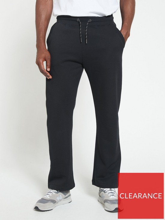 front image of everyday-essentials-loose-fit-jogger-black
