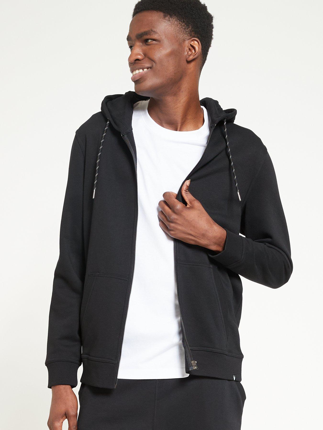 Muscle zip outlet up hoodie