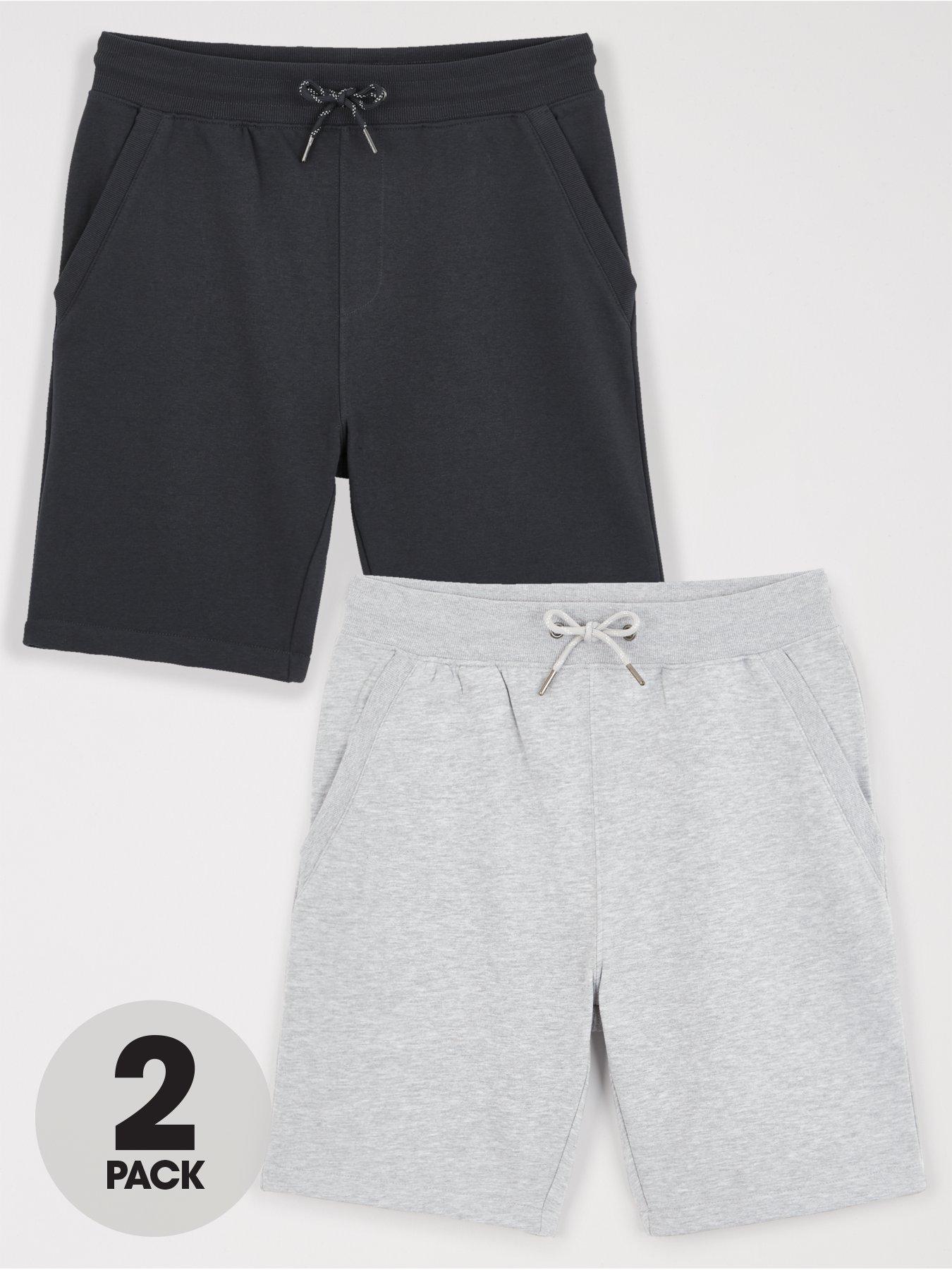 Shorts 2 Pack Essentials Jog Short - Black & Grey