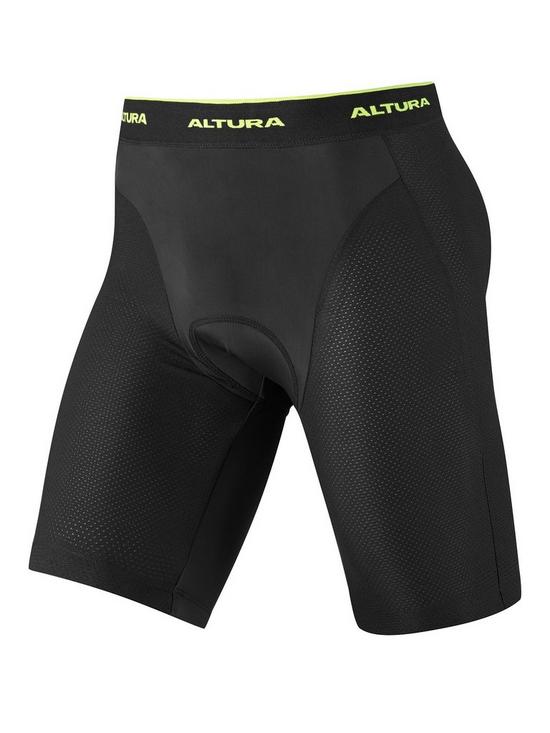 front image of altura-cycling-progel-mens-undershorts-black