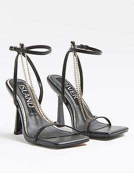 river-island-chain-square-toe-heeled-sandal-black
