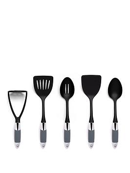 Product photograph of Sabichi Haden Perth 5-piece Nylon Kitchen Tool Set from very.co.uk