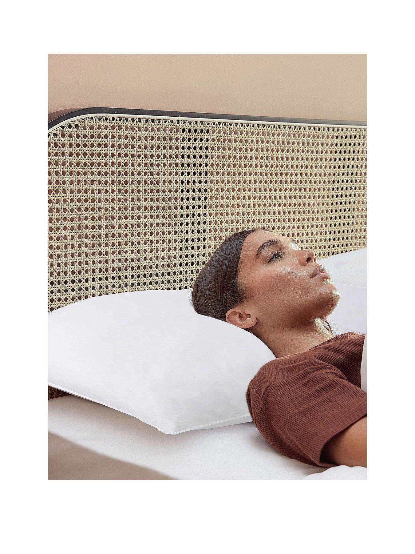 Product photograph of Kally Sleep 5 Star Hotel Pillow Twin Pack - White from very.co.uk