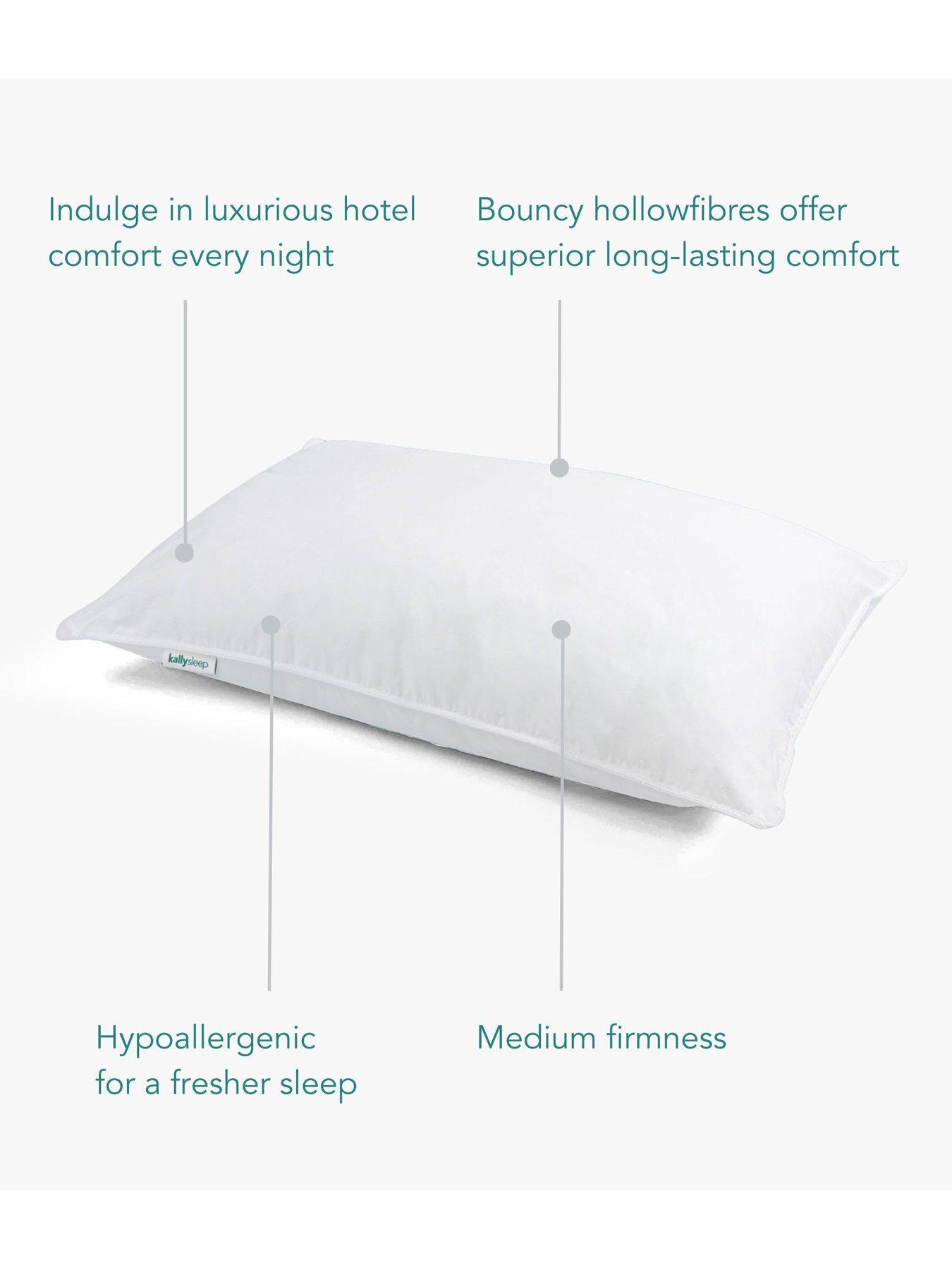 Image 4 of 4 of Kally Sleep 5 Star Hotel Pillow Twin Pack - White