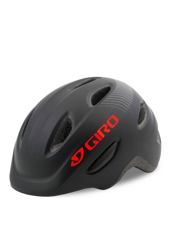 front image of giro-scamp-cycle-helmet-matt-black