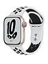 apple-watch-nike-series-7-gps-cellular-41mm-starlight-aluminium-case-with-pure-platinumblack-nike-sport-bandfront