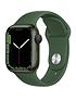 apple-watch-series-7-gps-41mm-green-aluminium-case-with-clover-sport-bandfront