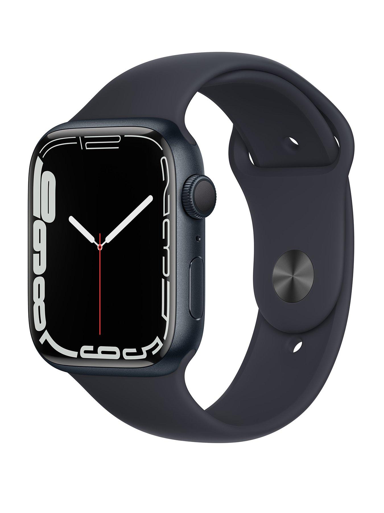 Apple Watch Series 7 Gps 45mm Midnight Aluminium Case With Midnight Sport Band Very Co Uk