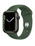 apple-watch-series-7-gps-45mm-green-aluminium-case-with-clover-sport-bandfront
