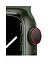  image of apple-watch-series-7-gps-cellular-41mm-green-aluminium-case-with-clover-sport-band