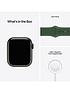  image of apple-watch-series-7-gps-cellular-41mm-green-aluminium-case-with-clover-sport-band