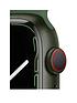  image of apple-watch-series-7-gps-cellular-45mm-green-aluminium-case-with-clover-sport-band